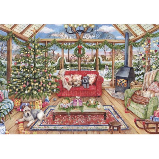 Serre Falcon à Noël Puzzle 1000 pièces