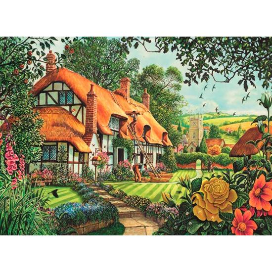 Puzzle de 1500 pièces de Falcon Thatcer's Cottage