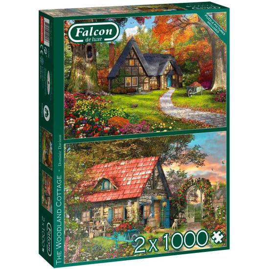 Puzzle Falcon La Cabane Forestière 2 x 1000 Pièces