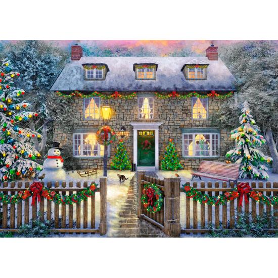 Puzzle Faucon La Maison de Campagne à Noël 1000 pièces