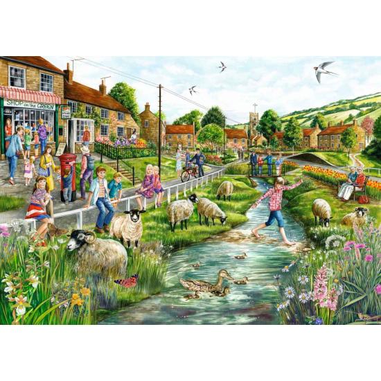 Puzzle Falcon Village Life 2 x 1000 pièces
