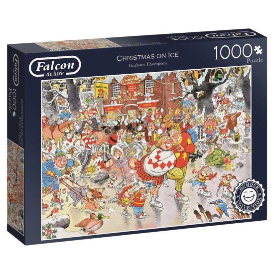 Puzzle 1000 pièces Falcon Noël sur glace