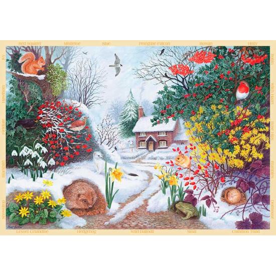 Puzzle Paysage d'hiver Faucon 500 pièces