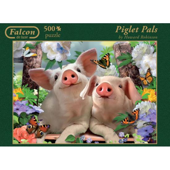 Puzzle Falcon Couple de Petits Cochons 500 pièces