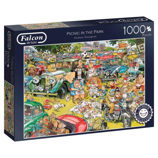 Pique-nique du faucon dans le parc Puzzle 1000 pièces
