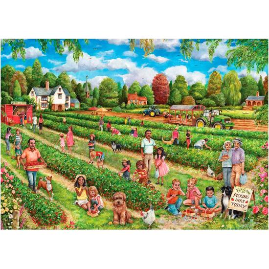 Puzzle cueillette de fraises Falcon 1000 pièces Puzzle cueillette de fraises Falcon 1000 pièces