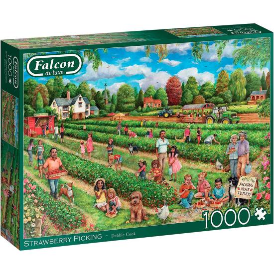 Puzzle cueillette de fraises Falcon 1000 pièces Puzzle cueillette de fraises Falcon 1000 pièces