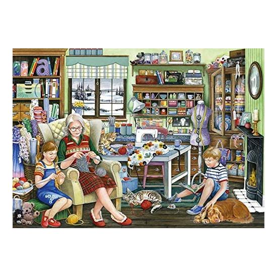 Falcon Puzzle Salle de couture de grand-mère 1000 pièces