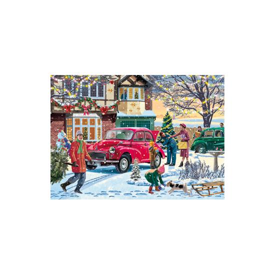 Puzzle de Noël en famille Falcon 4 x 1000 pièces