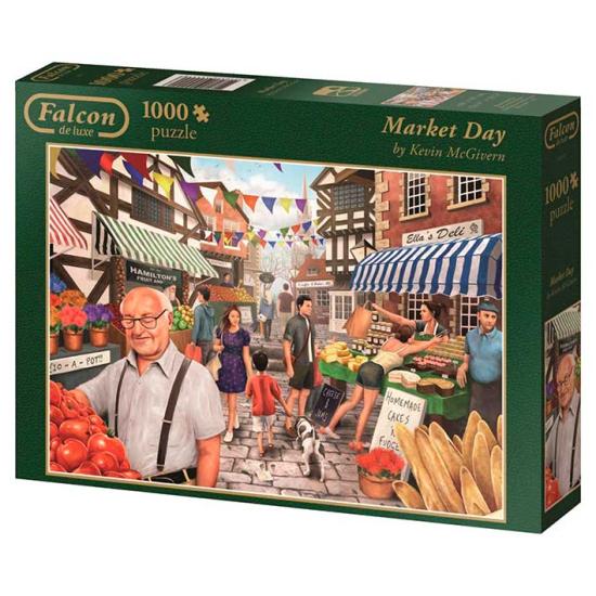 Falcon Une journée au marché Puzzle 1000 pièces
