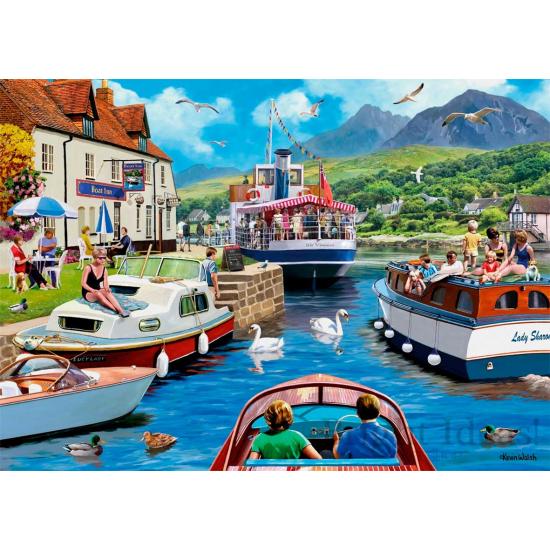 Falcon Une journée sur la rivière Puzzle 1000 pièces