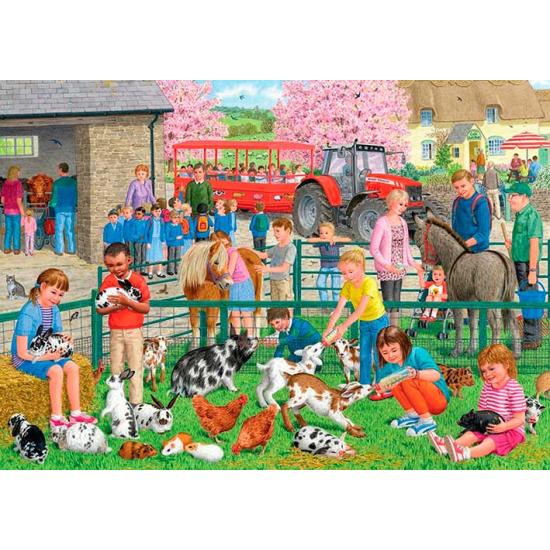 Falcon Une journée à la ferme Puzzle 1000 pièces