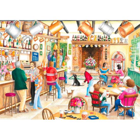 Puzzle Falcon Un après-midi d'été au pub 2 x 500 pièces