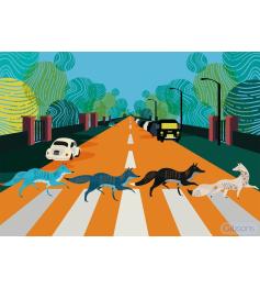 Gibsons Abbey Road Foxes Puzzle 500 pièces