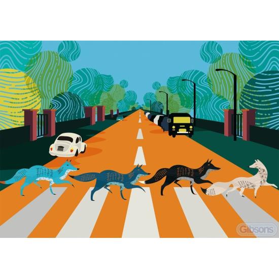 Gibsons Abbey Road Foxes Puzzle 500 pièces