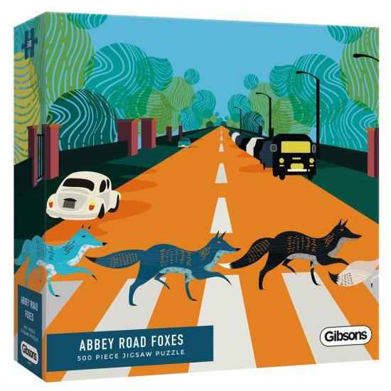 Gibsons Abbey Road Foxes Puzzle 500 pièces