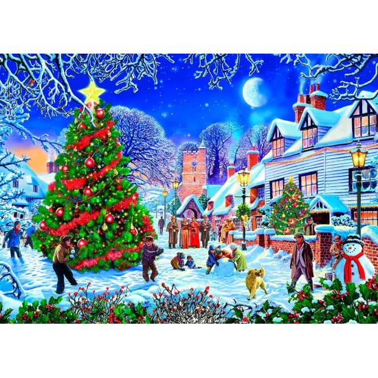 Puzzle Gibsons Village Arbre de Noël 500 pièces XXL