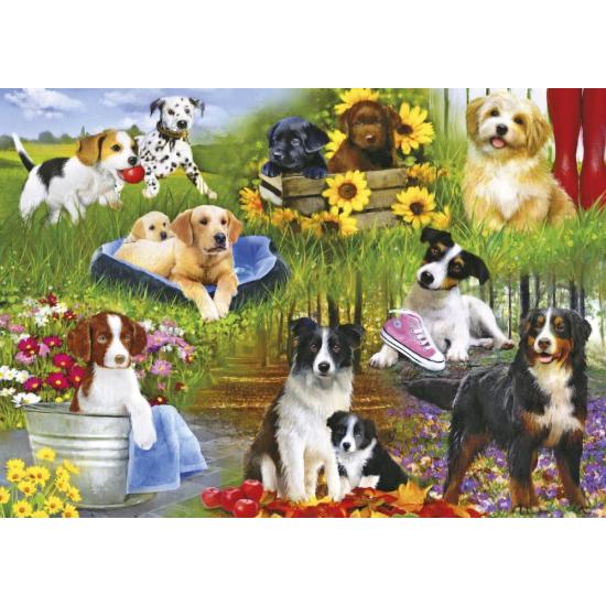 Gibsons Playful Puppies Puzzle 500 pièces