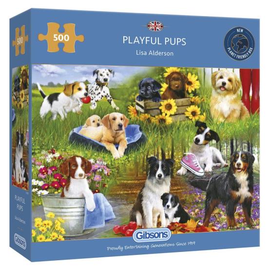 Gibsons Playful Puppies Puzzle 500 pièces