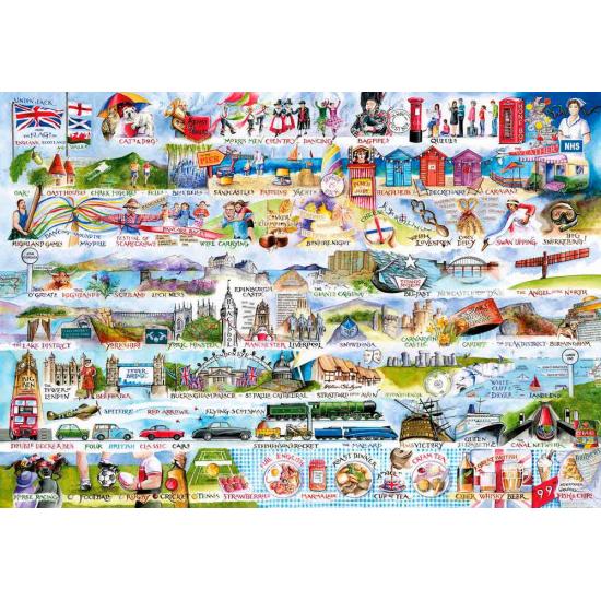 Gibsons English Things Puzzle 2000 pièces