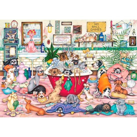 Puzzle Gibsons The Pet Bath 1000 pièces