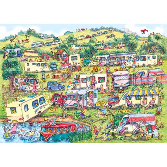 Puzzle Gibsons Le camping 1000 pièces