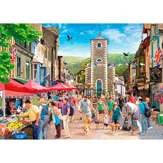 Gibsons Le marché de Keswick Puzzle 1000 pièces