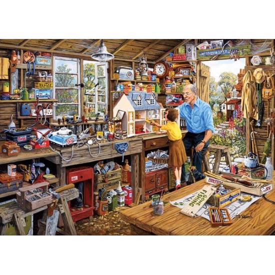 Puzzle Gibsons Grandpa's Workshop 500 pièces XXL