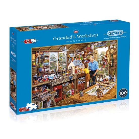 Puzzle Gibsons Grandpa's Workshop 500 pièces XXL
