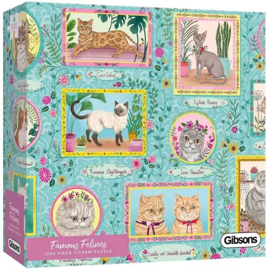 Gibsons Famous Felines Puzzle 1000 pièces