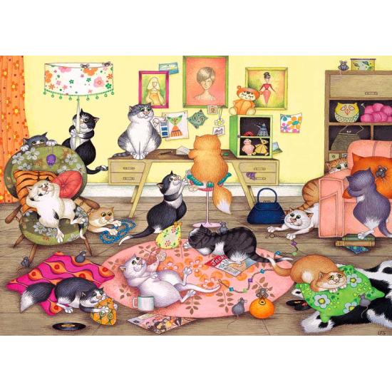 Gibsons Cat Party Puzzle 1000 pièces