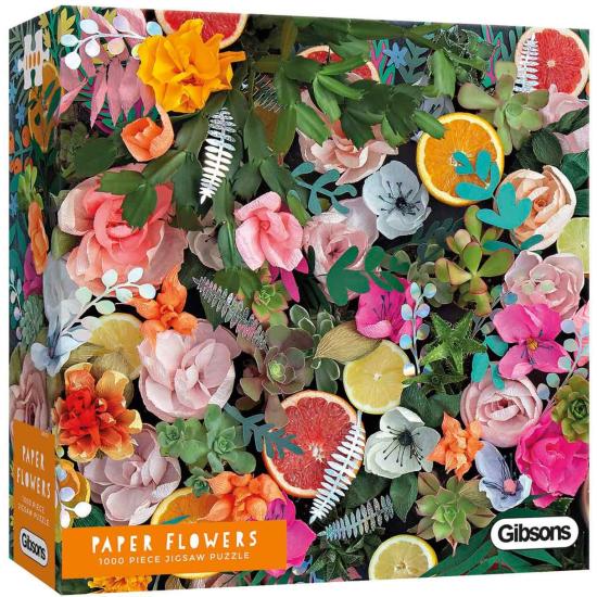 Puzzle 1000 pièces Fleurs en papier Gibsons
