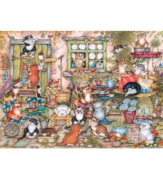 Puzzle Gibsons Chats De Cour 1000 pièces