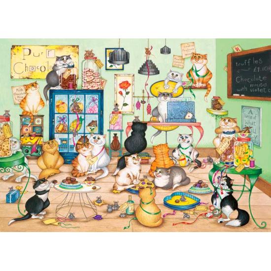 Puzzle Gibsons La chocolaterie des chats 1000 pièces