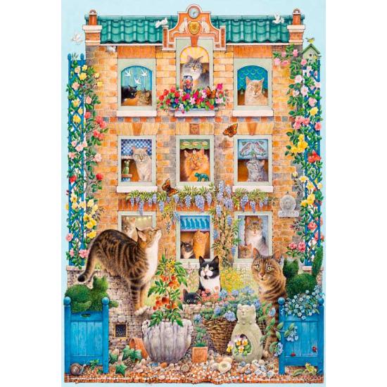 Puzzle Gibsons The Cat Mansion 500 pièces