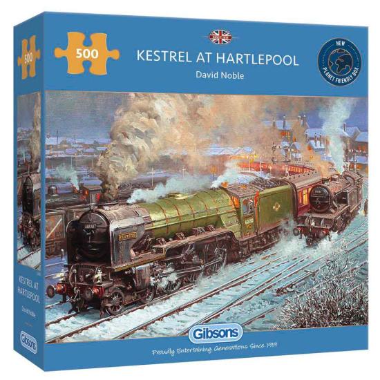 Gibsons Puzzle Kestrel Locomotive à Hartlepool 500 pièces