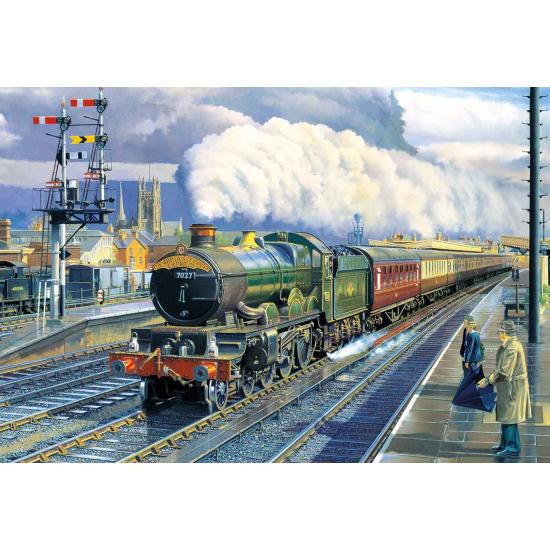 Puzzle Gibsons Locomotives : Main and Circuit, 2 x 500 pièces Puzzle Gibsons Locomotives : Main and Circuit, 2 x 500 pièces