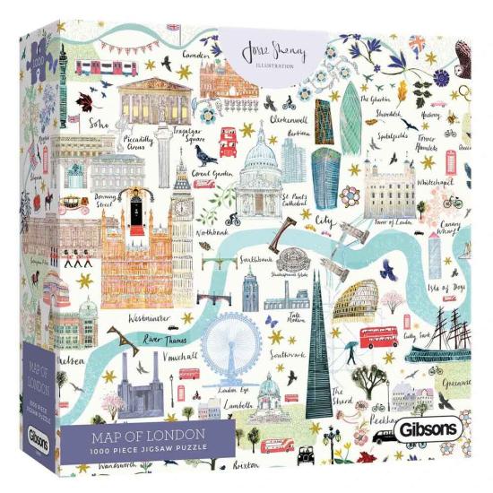 Gibsons Carte de Londres Puzzle 1000 pièces