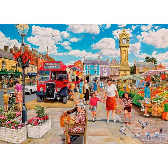 Gibsons Clock Tower Market Puzzle 1000 pièces