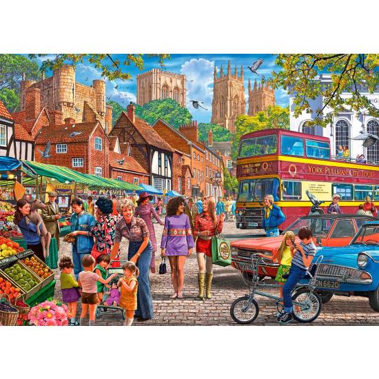 Puzzle Gibsons Marché De York 1000 pièces