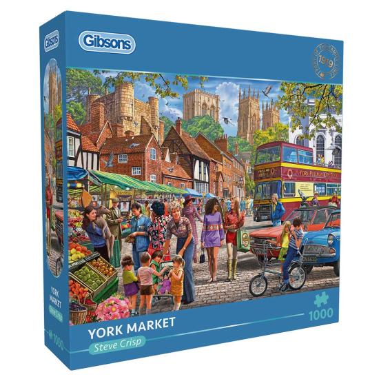 Puzzle Gibsons Marché De York 1000 pièces