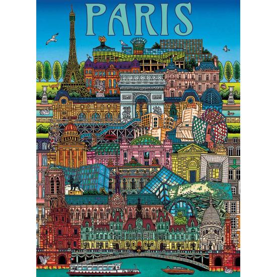 Puzzle Gibsons Paysage Urbain De Paris 500 pièces
