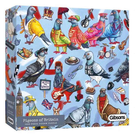 Gibsons Pigeons de Grande-Bretagne Puzzle 1000 pièces