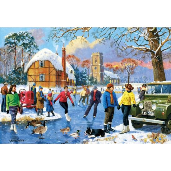 Gibsons Patinage sur le lac Puzzle 500 pièces