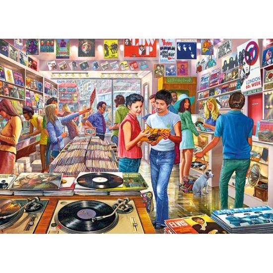 Gibsons Retro Record Store Puzzle 1000 pièces