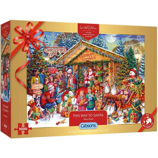 Puzzle 1000 pièces en visite au Père Noël Gibsons