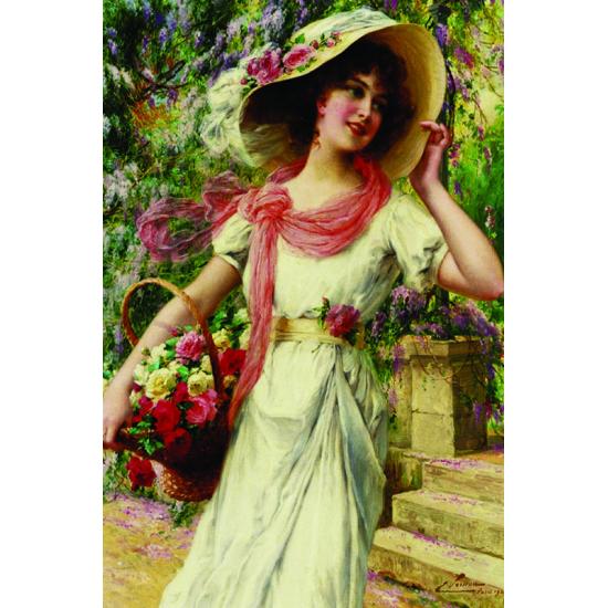 Puzzle Or Dans Jardin Fleuri 1000 Pièces