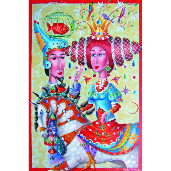 Puzzle Or Rencontre Magique 1000 Pièces