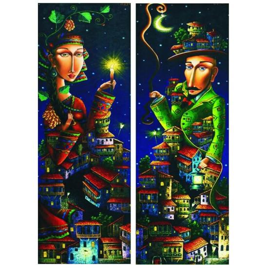 Puzzle Or La Nuit 2 x 1000 pièces