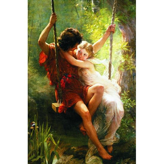 Puzzle Or Le Printemps, la Balançoire de 1000 Pièces